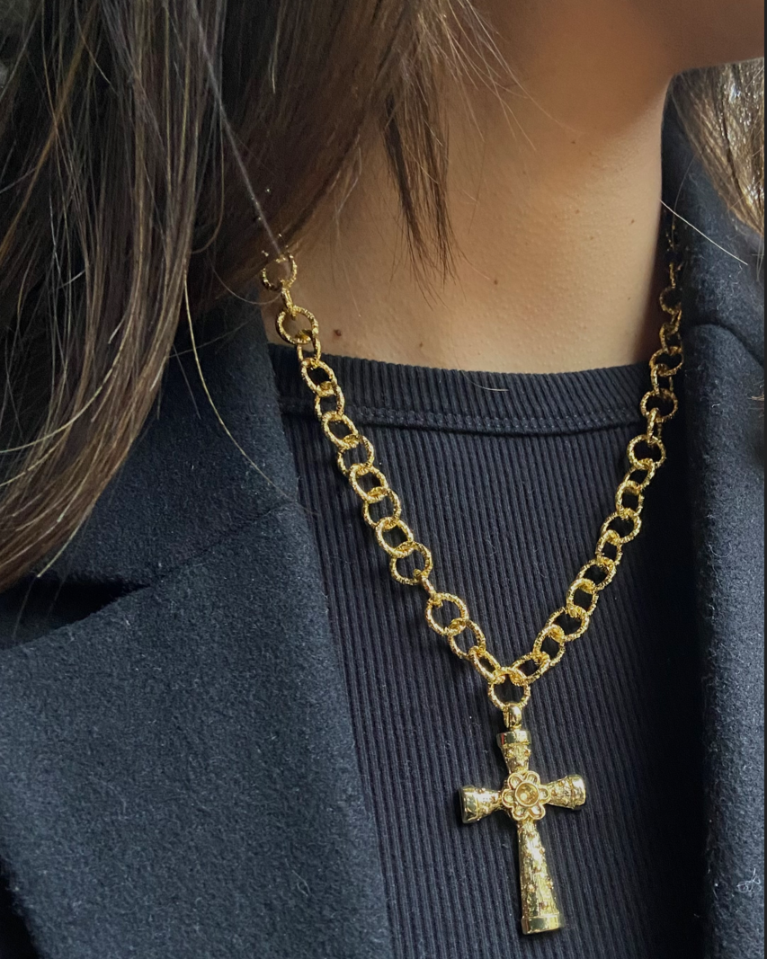 Collar Golden Cross
