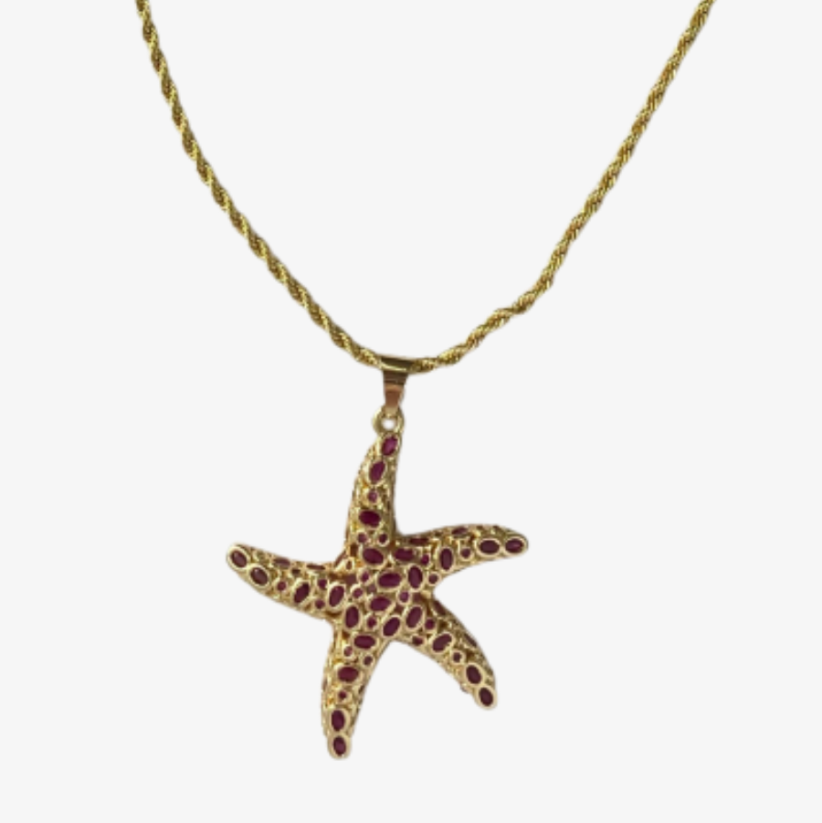 Collar Coral Star